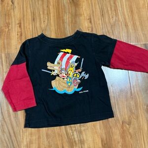 Paul Frank Kids Pirate Adventure Black and Red Tee